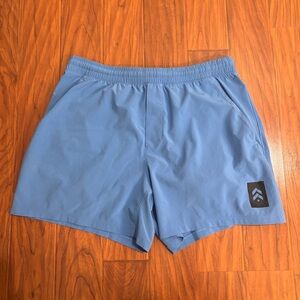 Lululemon Pace Breaker Linerless Shorts Mens Large Blue Barrys Bootcamp